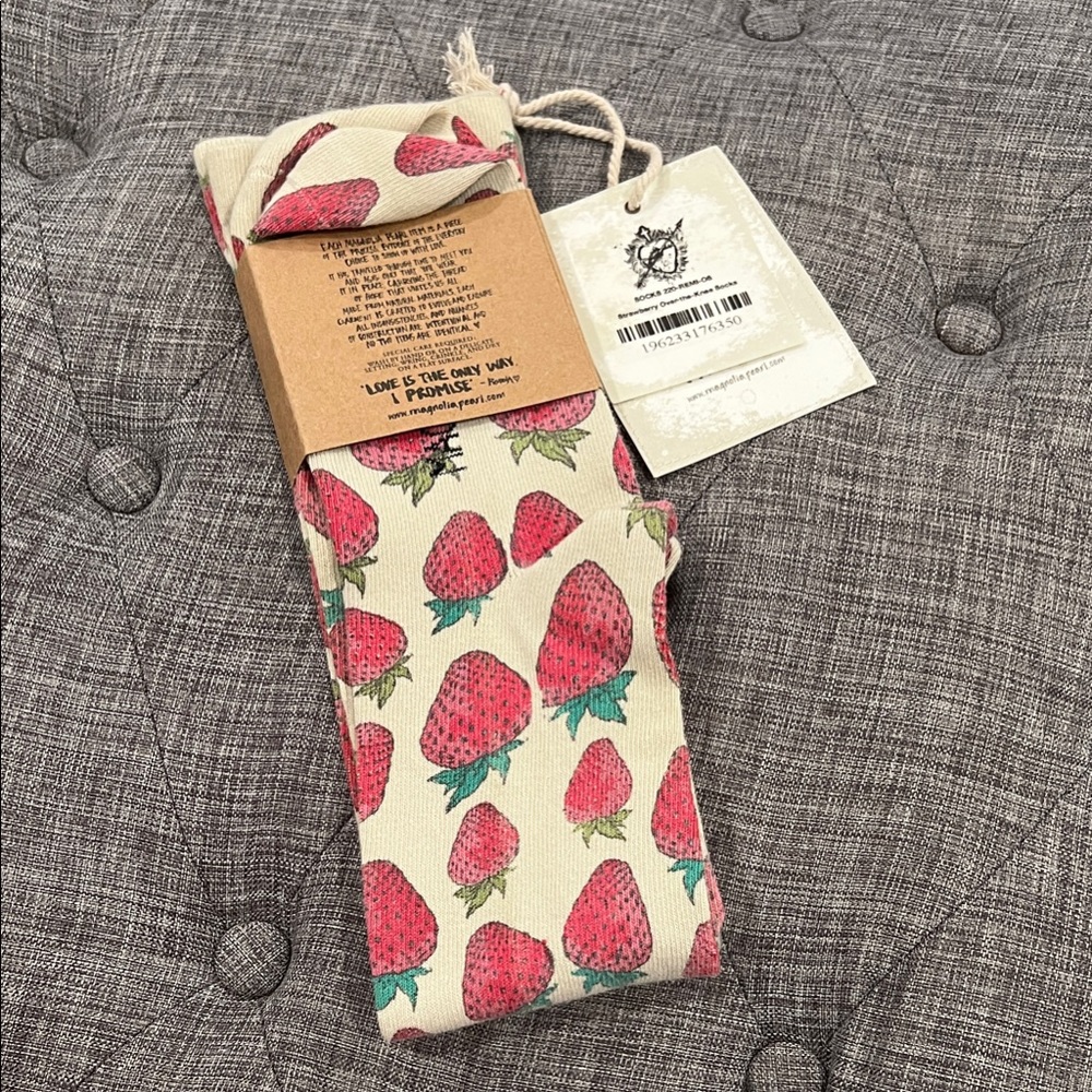 Magnolia Pearl Strawberry over the knee socks (item B16.3)